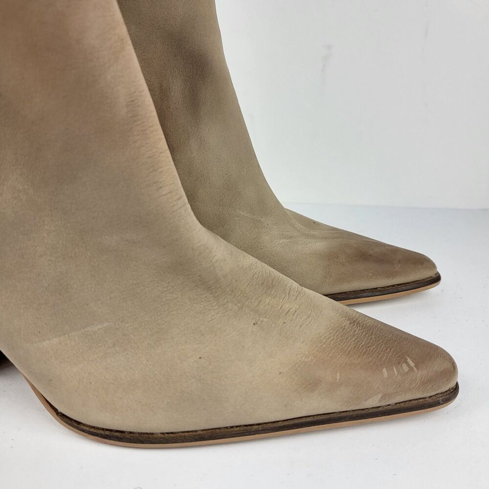STEVE MADDEN CROFT TAN Women's LEATHER KNEE HIGH BOOTS SIZE 9.5W - Picture 11 of 16